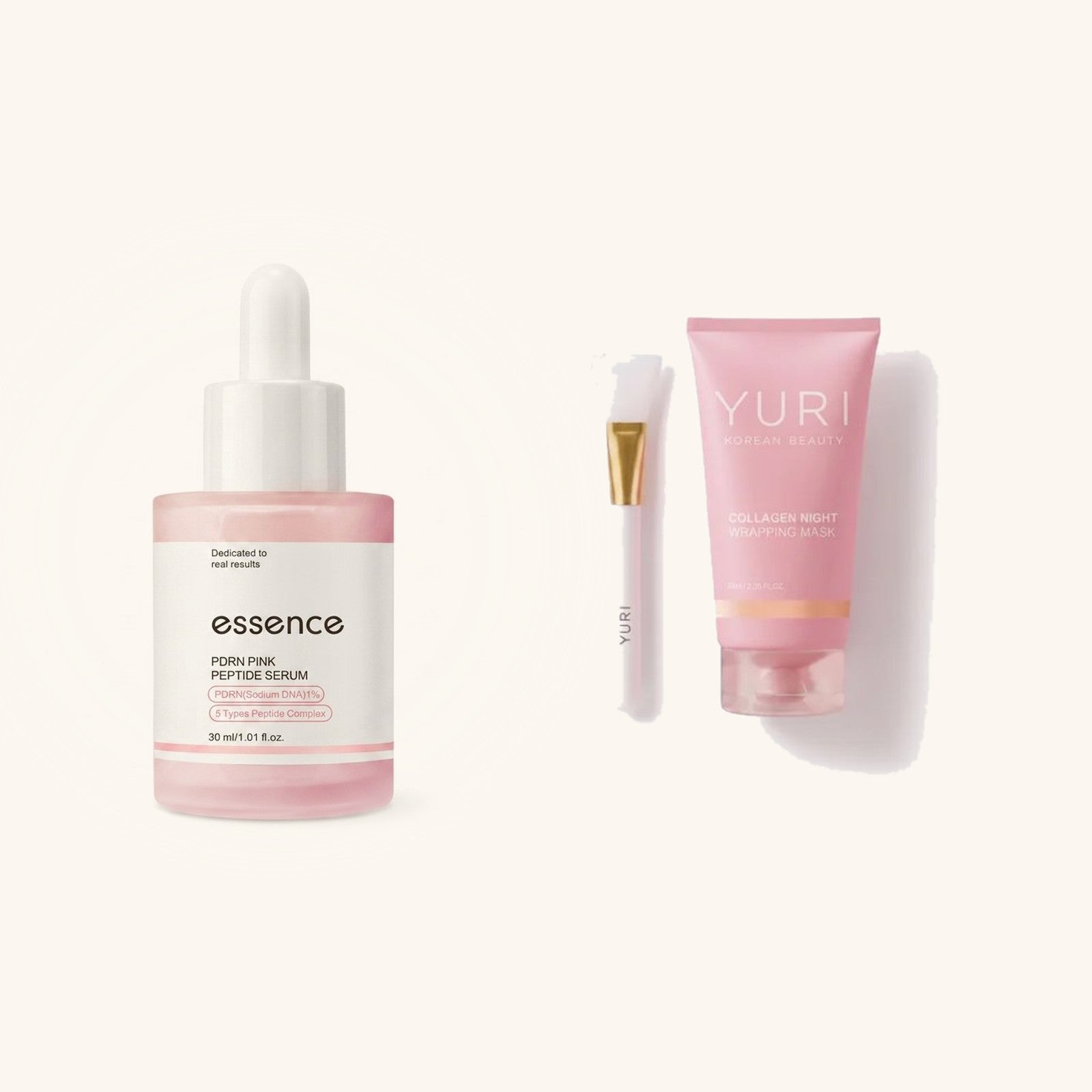 Pink Peptide Serum + Collagen Night Wrapping Mask