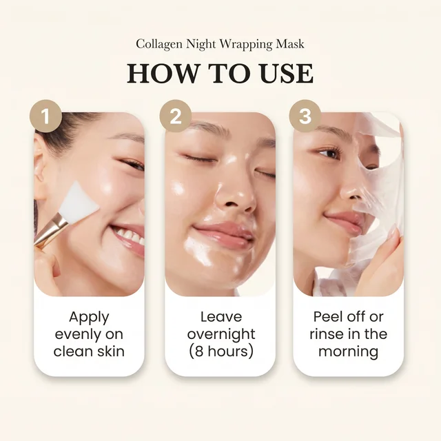 Collagen Night Wrapping Mask how to use